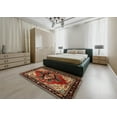 thumbnail image 4 of Ahgly Company Indoor Rectangle Traditional Maroon Red Persian Area Rugs, 5' x 8', 4 of 6