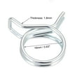 thumbnail image 3 of Uxcell 0.63'' Abrazaderas de resorte de doble alambre para manguera de combustible de motocicleta ATV, galvanizadas, 10 piezas, 3 of 3