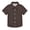 Coffee Brown, variant on Small Short Sleeve Button Down Shirts Sage Green Casual Shirt 3-10 Years