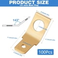 thumbnail image 3 of Pack of 100 Wire Connectors Without Insulated Male Electrical Spades Terminals for Industrial and Automotive Use, 3 of 8
