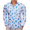 thumbnail image 1 of Camisa de hombre de moda de alta calidad , camisa dorada con botones, camisa informal de diseñador, blusas de manga larga con solapa para hombre, 1 of 6