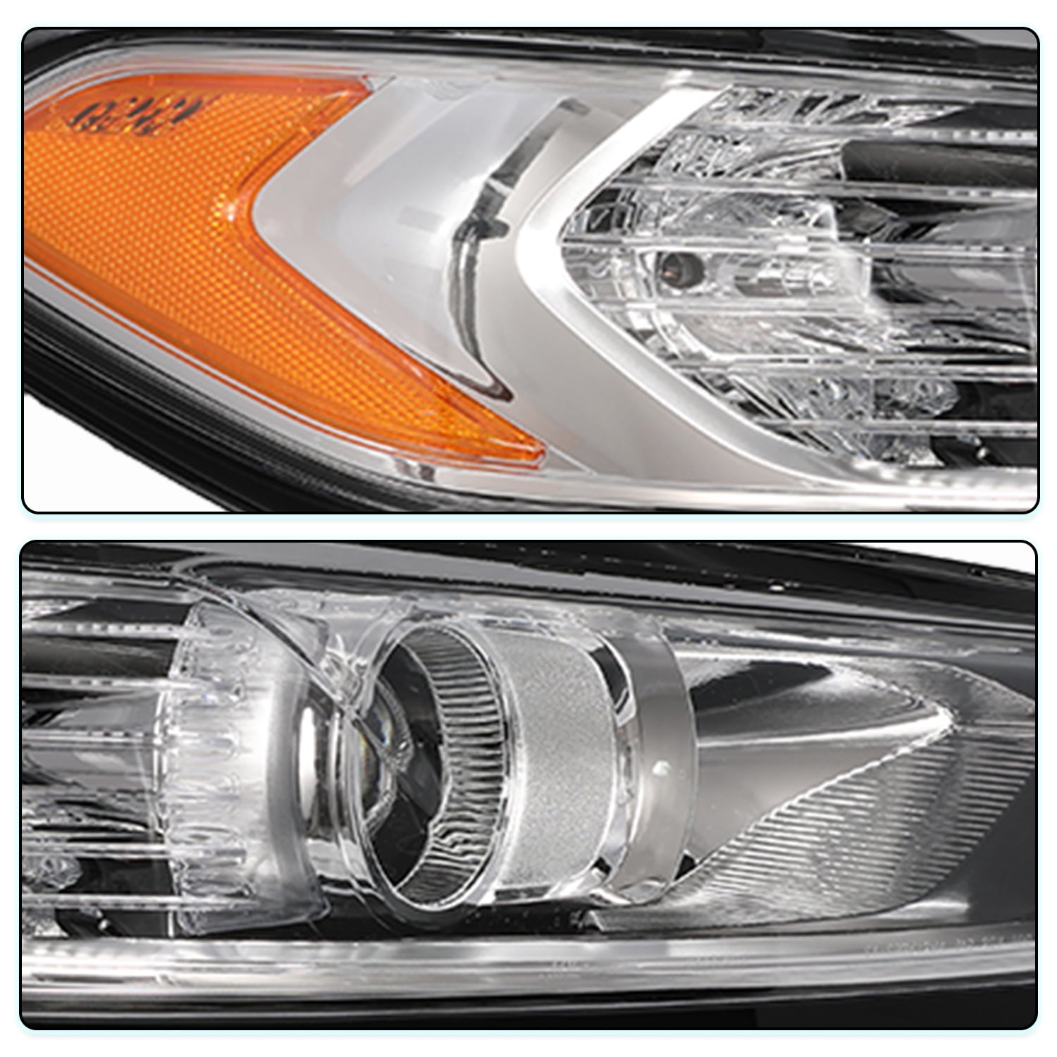 For 2013 2014 2015 2016 Ford Fusion Halogen Passenger Right Headlight Lamp