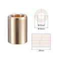 thumbnail image 2 of Uxcell Sleeve Bearings Cast Brass Self-Lubricating Bushing 0.47 x 10.31 x 0.98 inch, 2 of 5