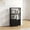 Black, variant on Barara King Tall Storage Cabinet with 2 Doors and Open Compartment, Bathroom Organizer for Small Spaces Laundry Room Entryway, Black
