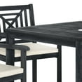 thumbnail image 5 of Safavieh Del Mar Outdoor Contemporary 5 Piece Dining Set with Cushion, 5 of 5