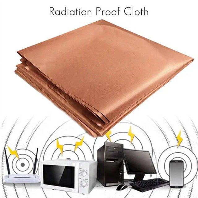 1/2/5 Meter EMF Protection Pure Copper Fabric-Blocking RFID Radiation Singal Wifi EMI EMP RF.
