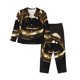 thumbnail image 1 of Balery Golden Lips Modern Sculpture Conjunto de Pijama con Estampado para Mujer, Conjunto de Dos Piezas con Manga Larga, Ropa de Dormir Suave con Bolsillos, Pijamas Cómodos-XX-Large, 1 of 7