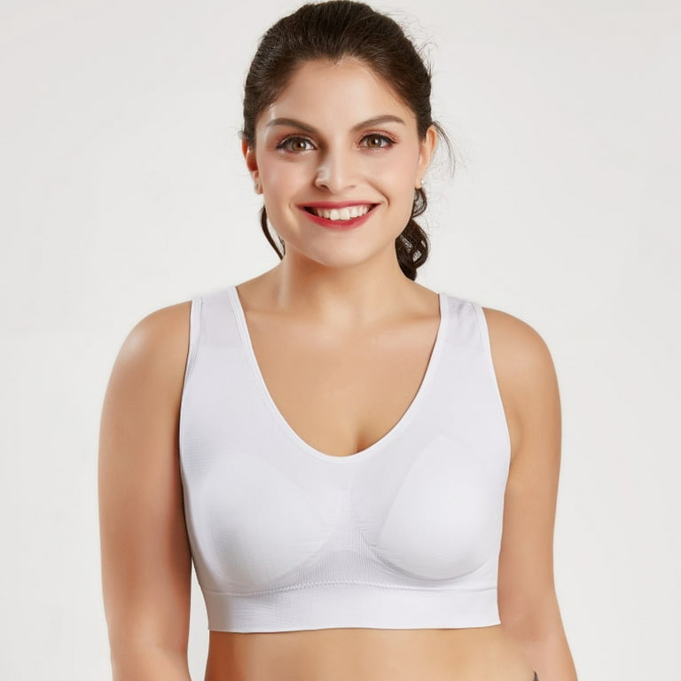 Women's Comfort Sports Bra Low-Impact Activity Sleep Bras with Removable  Pads 