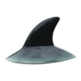 thumbnail image 3 of Estatuillo de tiburón flotante de estanque estatua de tiburón trasero de tiburón travieso accesorios de adornos de juguete traviesas, 3 of 8