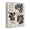 thumbnail image 4 of Stupell Industries Boho Curved Petals Botanical & Floral Painting Gray Framed Art Print Wall Art, 24 x 30, 4 of 10