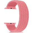 thumbnail image 2 of Woven Single Loop Strap Compatible With Apple Watch, Sports Strap Nylon Braided Strap Compatible With iWatch Series Ladies and Men(Pink,38/40mm XS), 2 of 6
