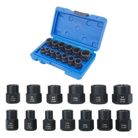 

Damaged Remover 3/8 Inch Socket Remove Damaged Rounded-Off Bolts Nuts