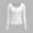 White, variant on Aloohaidyvio Womens Long Sleeve Henley T Shirts Button Down Slim Fit Tops Scoop Neck Ribbed Knit Shirts Black L