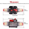 thumbnail image 4 of fastboy Voiture Camion Disjoncteur Auto-Récupération Auto Interrupteur Porte-Fusible Audio Bateau RV 150A, 4 of 6