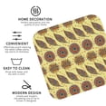 thumbnail image 3 of Lsque Bohemia Pattern 4" Drink Coasters Set of 4, PVC Leather Absorbent Coasters, Table Coaster Set Decorative Coffee Cup Coasters Housewarming Gift -Square, 3 of 6