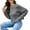 Gray, variant on Sweater For Women Classic Short Solid Color Crew Neck Twist Cable Knit Sweater Long Sleeve Pullover Relaxed Fit Jumper Gray M