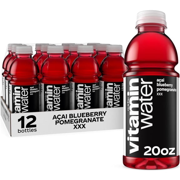 Vitaminwater Zero Sugar Acaí Blueberry Pomegranate Nutrient Enhanced Water – 12 Count × 20 fl oz Bottles