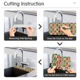 thumbnail image 5 of Yayeee Faucet Mat for Kitchen Sink 30" Diatomite Long Splash Guard Pad, Christmas Plaid Pattern, 5 of 7