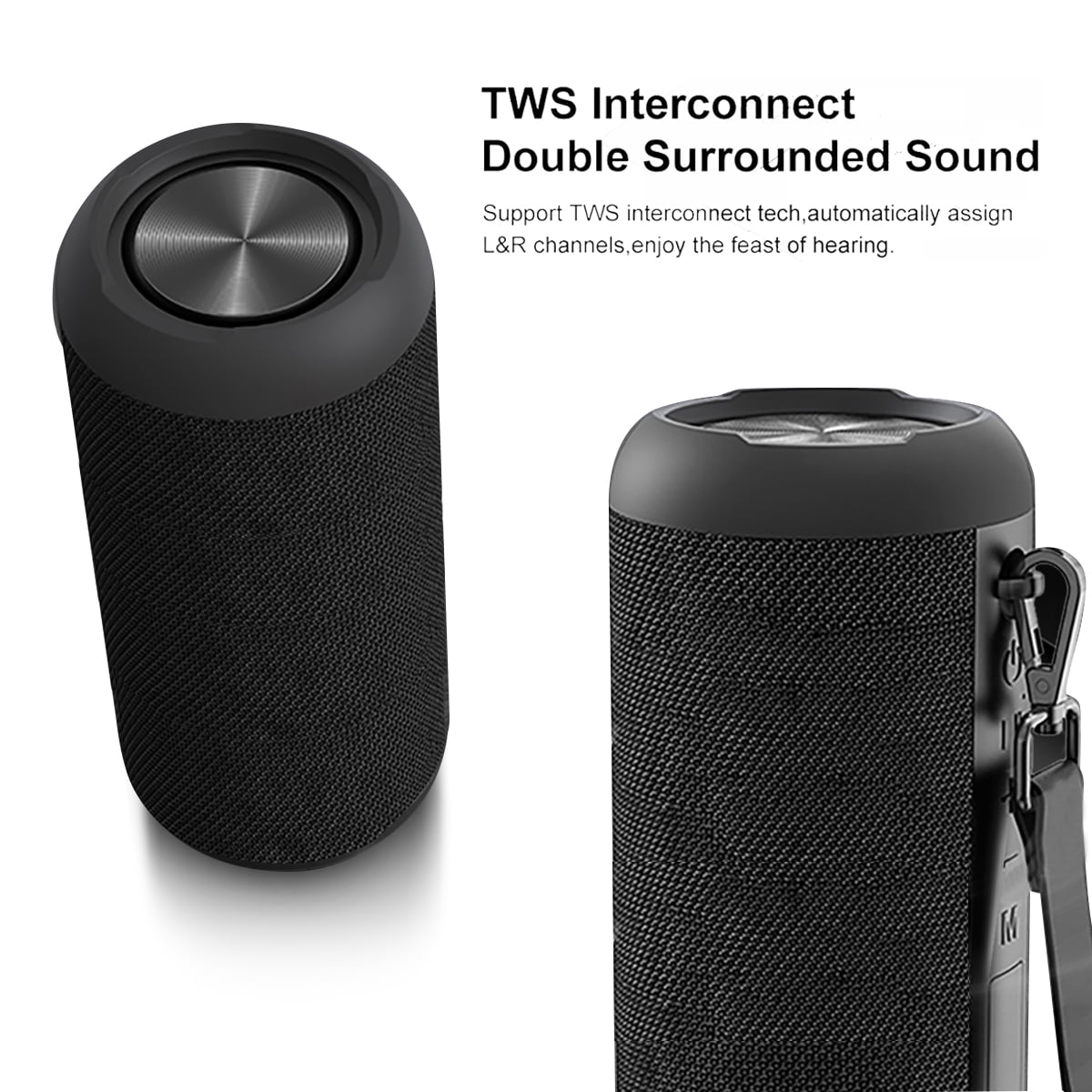Bluetooth Speakers, Portable Bluetooth Speaker Wireless with 20W Loud  Stereo Sound, TWS Pairing for Outdoor, IPX6 Waterproof Shower Speakers, 36H