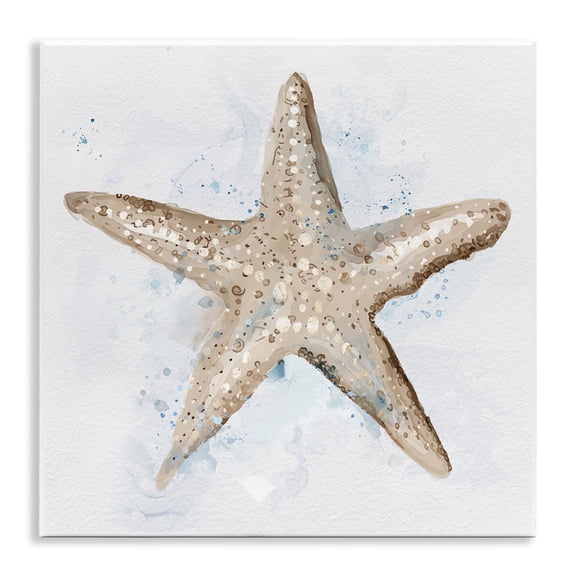Stupell Industries Bubbly Beige Starfish Animals & Insects Painting Unframed Art Print Wall Art, 12 x 12