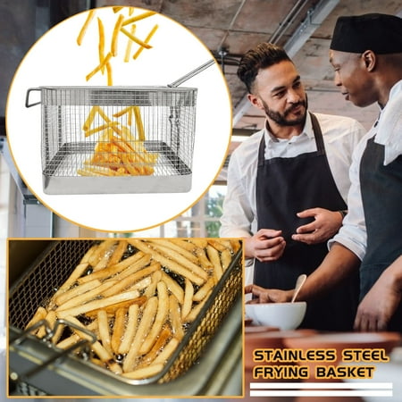

Wangxldd Stainless Steel Frying Basket Non-Stick Oil Sieve Cooking Tool Multiway PACK