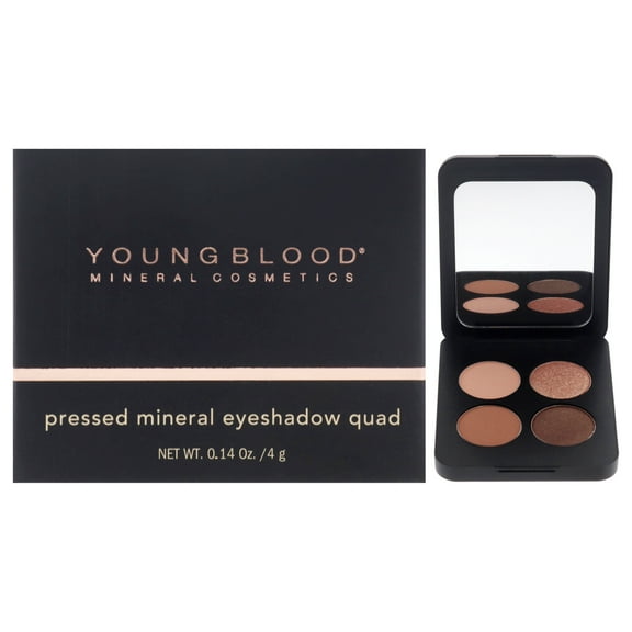 Youngblood Pressed Mineral Eyeshadow Quad - Sweet Talk , 0.14 oz Eye Shadow