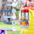 thumbnail image 5 of Kids Water Bottle with Straw - Winnie The Pooh 16.9 Oz Stainless Steel Vacuum Insulated Water Bottle for Boys Girls, 5 of 7