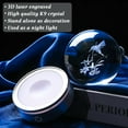 thumbnail image 3 of 3D Crystal Ball Night Light with Silver Base, Laser Engraved Glass Snow Globe for Toom Decoration, Special Gift for Birthday, Christmas, Multiple Styles Available, 3 of 14