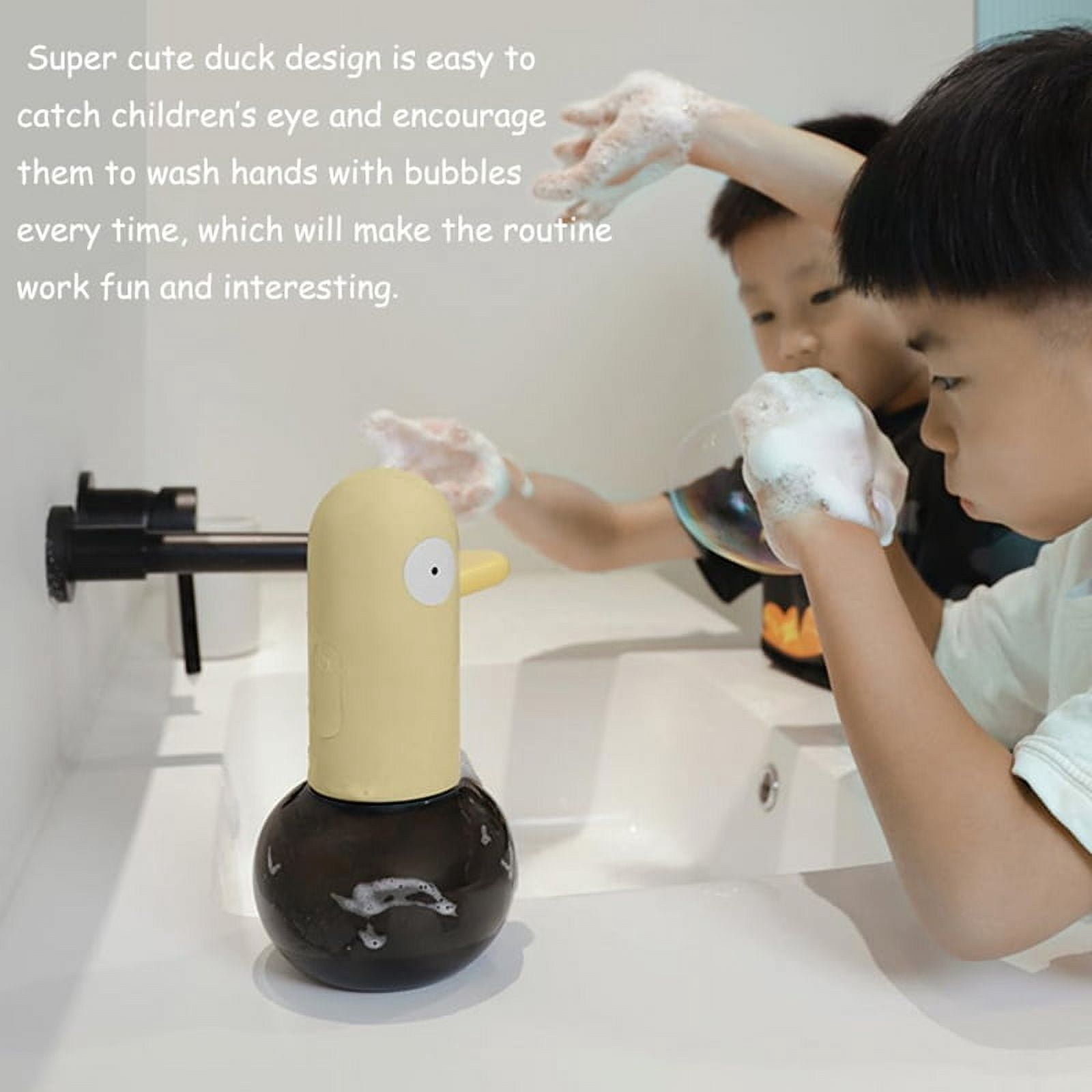 Automatic Induction Foam Soap Dispenser Contactless Duck Shape Soap Dispenser 400ml,High-Precision Sensor Soap Dispenser