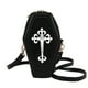 thumbnail image 2 of Bolsa cruzado gótico con forma de ataúd, hombro de PU, de mano para fiesta de Halloween (negro) Likrtyny  Para Estrenar, 2 of 9