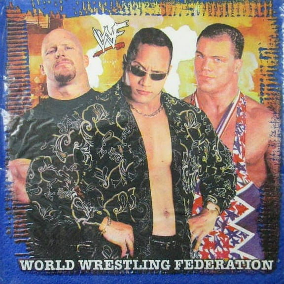 WWF Wrestling Vintage 2002 Disposable Napkins, 16 Count