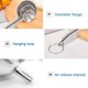 thumbnail image 5 of Juego de embudos de cocina de acero inoxidable de 3 piezas para polvo, aceite, líquidos, etc., mini embudo de metal, embudo de especias para llenar botellas pequeñas, 5 of 5