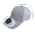 thumbnail image 3 of Deeceymbur Baseball Cap with Solar Powered Fan USB Rechargeable Sun Protection Outdoor Hat Breathable Lightweight Casual Work Activities, 3 of 6