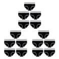 thumbnail image 3 of Sonducket 5 piezas de ropa interior de mujer de cintura alta bragas cintura elástica Push Up calzoncillos abertura de pierna ancha para deportes Type1 NO1, 3 of 6