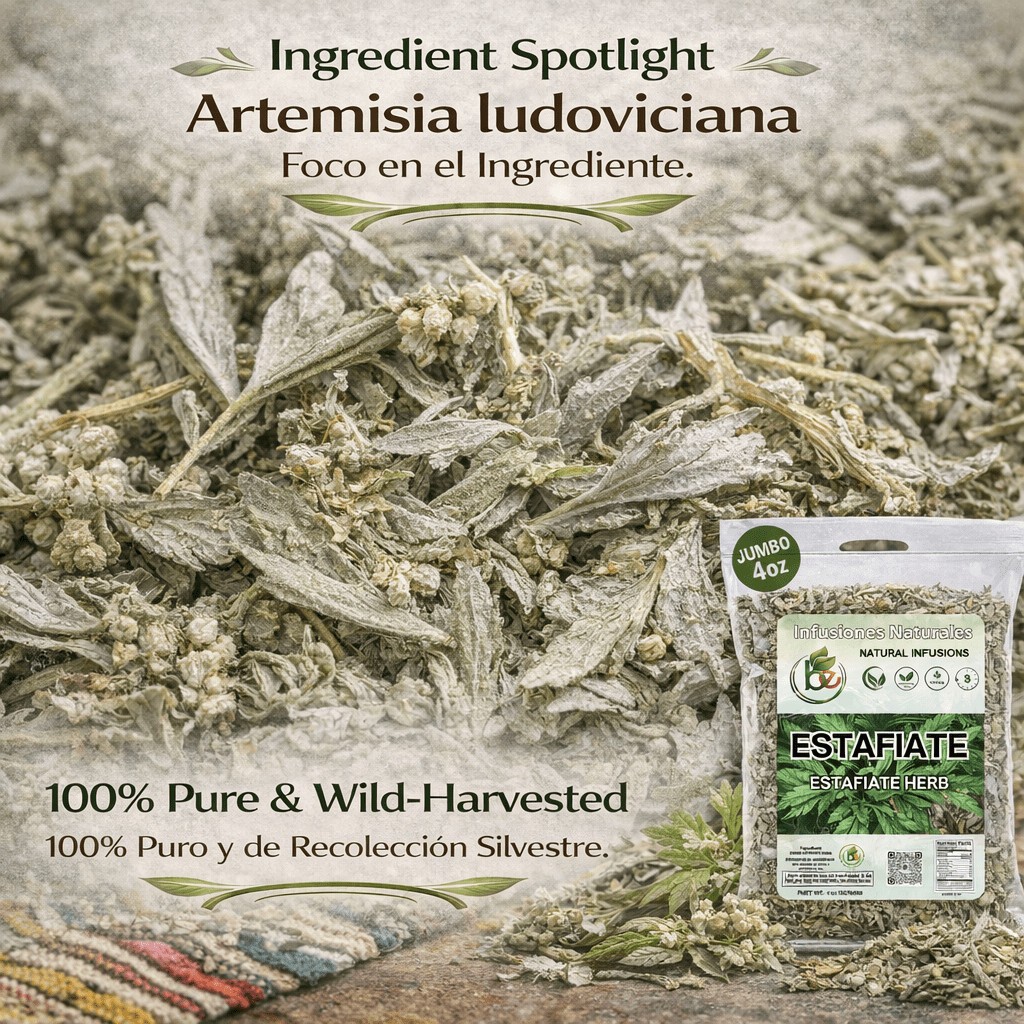 ESTAFIATE TE, Mugwort Herbal Tea 4oz (114gr) Estafiate Te | Artemisia ludoviciana | Crafted By Nature100% All Natural Fresh Tea Tea | Non-GMO | From Mexico