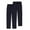 Navy, variant on Odeerbi 3-14 Years Toddler Boys 2 PCS Formal Suit Pants Dress Pants Uniforms Pants Elastic Waist Performance School Uniform Pants