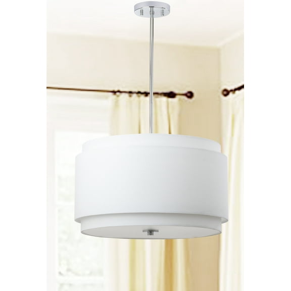 Safavieh Piran 3 Light 20 In. Dia. Adjustable Pendant, White