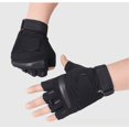 thumbnail image 3 of Guantes tácticos de medio dedo para hombres y mujeres, antideslizantes, transpirables, para entrenamiento al aire libre, deportes, ciclismo, bicicleta, motocicleta, guantes finos, 3 of 5