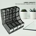 thumbnail image 3 of Document Tray 4 Grid Office Storage Organizer, Made of High End Plastic, Large Capacity, Suitable for Desk, Office, Classroom, 3 of 7