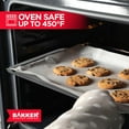 thumbnail image 5 of Bakken- Swiss Kitchen Baking Pans - Nonstick Gray Coating, 13.18’’ × 8.66’’ Commercial Grade Carbon Steel Cookie Sheet, Baking Kitchen Essentials, Oven Safe Tray (450° F), Gray, 5 of 8