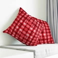 thumbnail image 3 of Red Plaid Pillow Covers 26x26 Inch Decorative Throw Pillow Cover, Modern Art Checkered Farmhouse Sofa Pillowcases Accent Cushion Case Home Decor Bedroom Living Room, 3 of 6