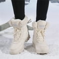 thumbnail image 5 of YOURDIARY Women Winter Snow Boots Ladies Warm Fur Lined Ankle Booties Outdoor Water Resistant Furry Shoes, 5 of 8