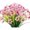 Pink, variant on 12 Bundles Artificial Flowers Outdoor UV Resistant Fake Flowers No Fade Faux Plants Garden Porch Window Box Decorating, Red
