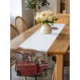 thumbnail image 5 of Farmhouse Donkey Barn Truck Table Runner-36 Inch Long Pastoral Flower Straw Table Runners Linen Burlap Tablerunner for Kitchen Dining Room Holiday Party, 5 of 9
