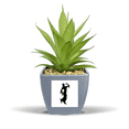 thumbnail image 1 of Folk Dance Art Performance Dancer Fake Pineapple Flower Pot Vase Mini Decor, 1 of 3