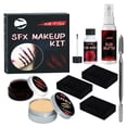 thumbnail image 3 of Halloween Special Effects SFX Kit De Maquillaje Para Zombie Vampire Skin Wax Gel De Sangre Falsa Cicatriz Agua Sangre Falsa Spray Esponja Raspador De Plata Para Halloween Cosplay ANGGREK Descripción de la referencia, 3 of 5