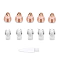 thumbnail image 1 of LYD Cabezales de repuesto de oro rosa para mujeres impecables, cuchillas para depilación de cejas sin dolor, tacto perfecto y acabado suave, chapado en oro de 18 quilates (5 piezas) LYD Belleza, Cuidado Personal e Higiene, 1 of 2