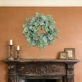 thumbnail image 7 of Artificial Green Wreath, Spring Summer Floral Wreath, Green Foliage Wreath for Wall Window Farmhouse Party Holiday Home Decor, AKLJWH, #04 Multicolor-1PC, 7 of 7