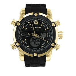 Rocawear Mens Quartz White Analog Watch with Oversized Dial Walmart
