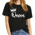 thumbnail image 2 of King and Queen Matching Shirts His Her Couples Shirt Men's Women T-Shirts Set Valentine's Day Birth Days., 2 of 10